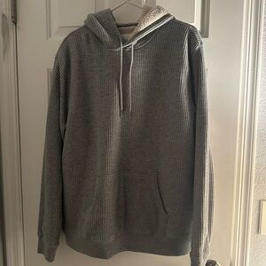 Old navy XL gray women's hoodie Sherpa lining - gently used